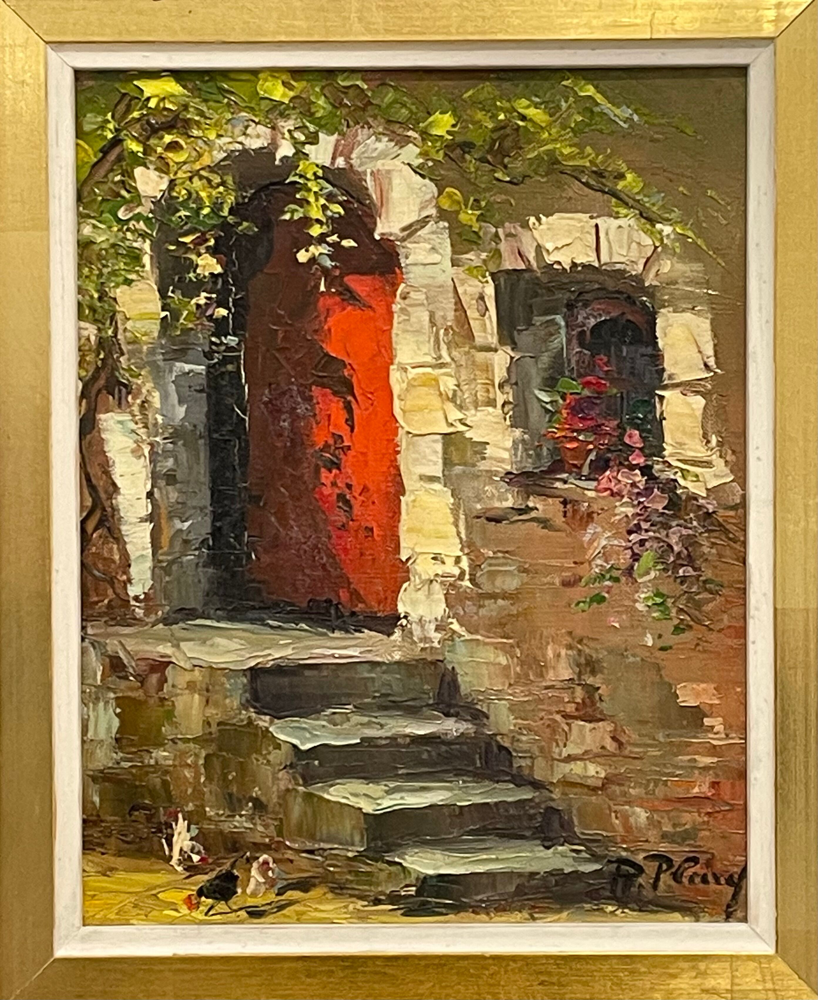 Framed painting oil on canvas by Renée Plard