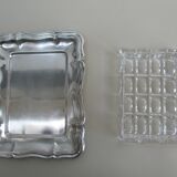 Butter silver metal and glass