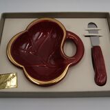 Butter maker and ceramic knife Poët Laval vintage