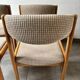 Set of 4 Scandinavian Baumann chairs in solid elm – 1970s
