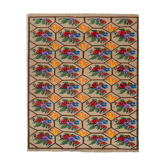 Tapis noué à la main turc vintage 150x183 cm