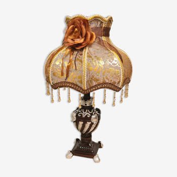 Victorian inspired lamp, resin painted