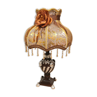 Victorian-inspired lamp, painted resin