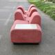 "Tappo" modular sofa by John Mascheroni, produced by Vectra Contract, circa 1975.