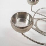 Metal design tea light holder, The Netherlands 1980's