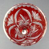 Cut crystal vase from Bohemia