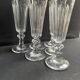 6 Baccarat/Saint Louis champagne flutes - 19th century