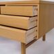 Freestanding desk - six drawers - oak - Omann Junior - Danish design - 1960s