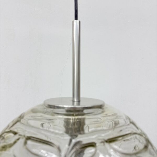 Lampe à suspension en verre Doria leuchten, années 1970