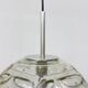 Doria leuchten glass hanging lamp , 1970s