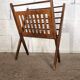 Vintage wooden folding magazine rack