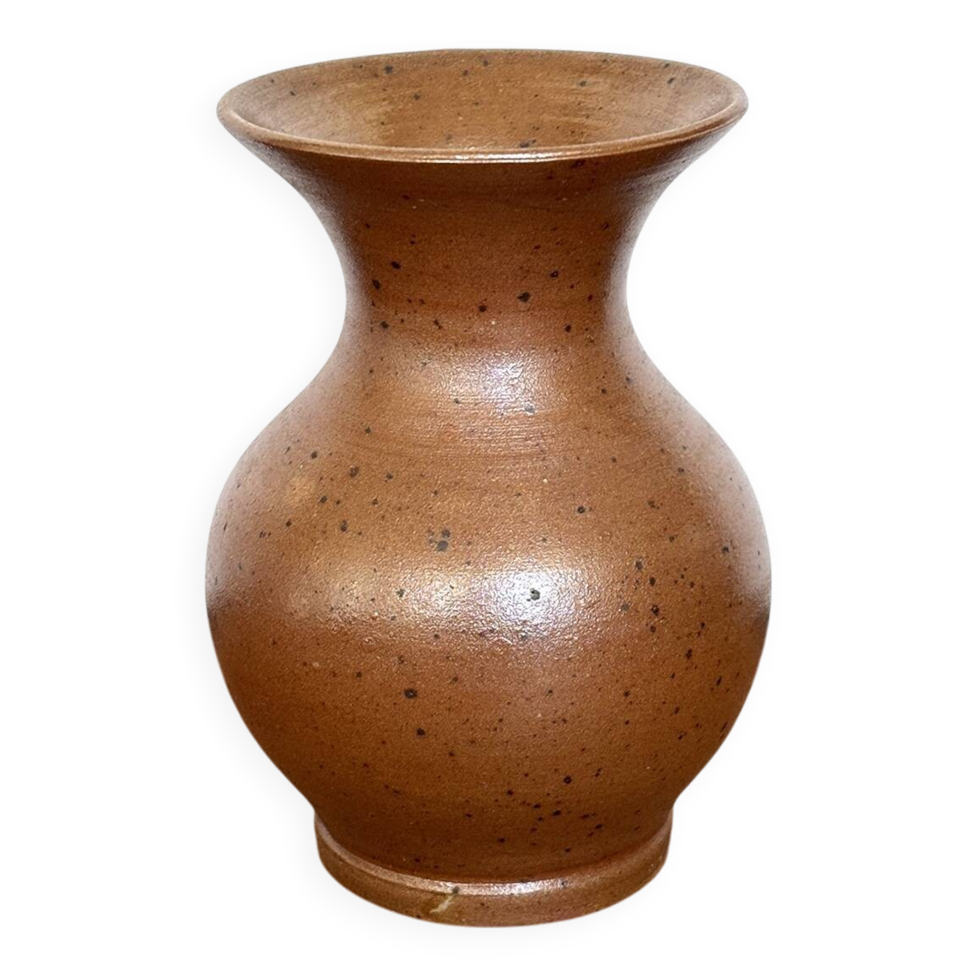 Satin stoneware vase