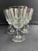 6 large blown and cut glasses from the 19th century
