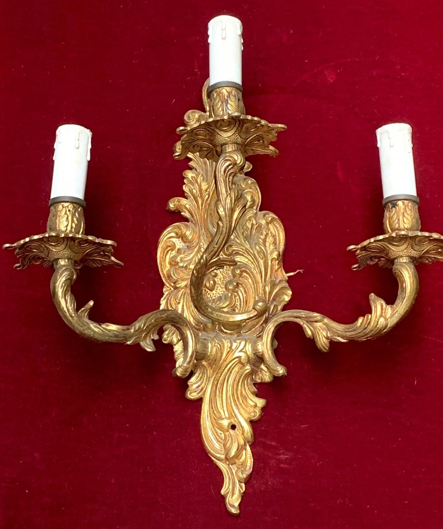 Applique murale en bronze doré