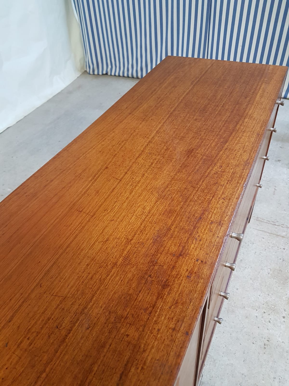 Vtg Mid Century 60s Tola Teak Sideboard Danish Italian Design Retro
