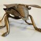 Vintage fly ashtray in patinated metal