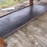 Garage established old pine table