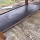 Garage established old pine table