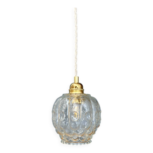 suspension globe vintage - verre