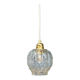 Suspension globe vintage en verre moulé transparent