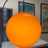 Orange ball chandelier