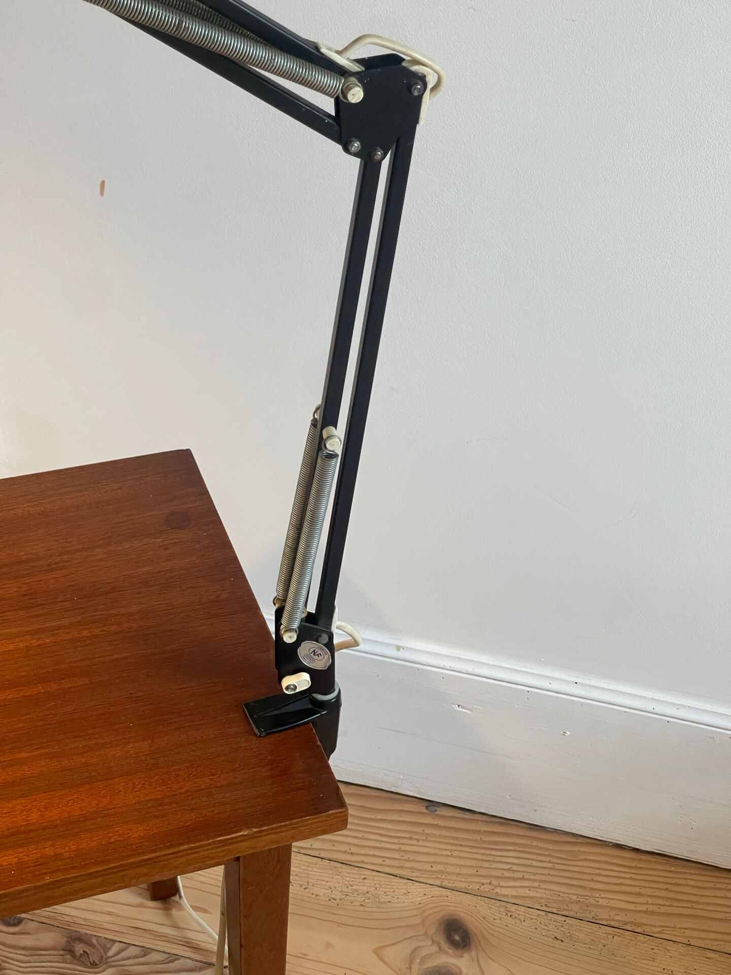 Lampe Twist vintage noire