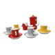 Coffee service for 6 people, milo designed by a. sadulski, karolina table porcelain plant, poland, 1