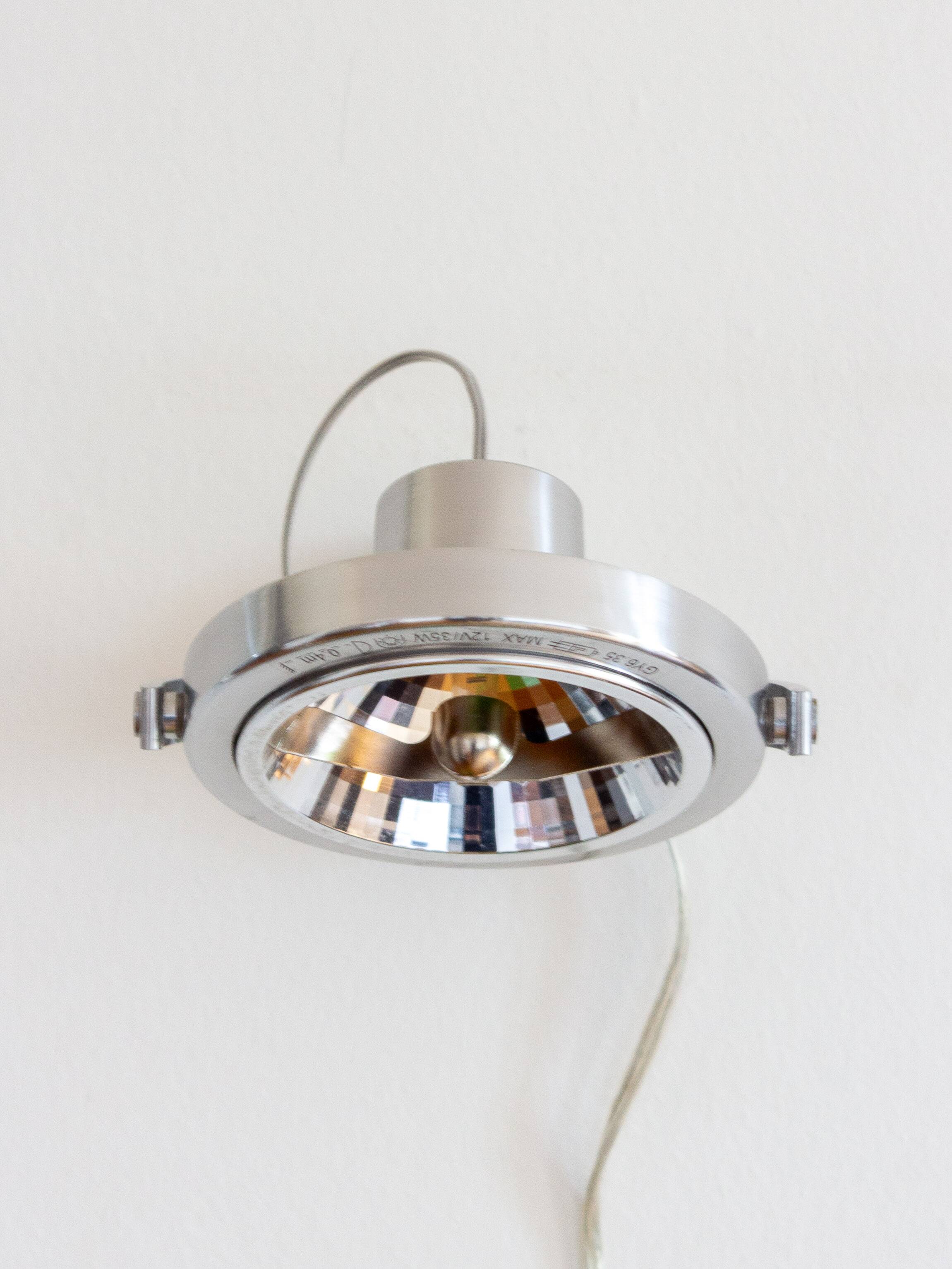 Brushed steel halogen wall lamp type V0207 ‘KLIMAT’, Ikea, 1990s