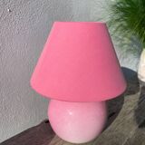 1970s pink ceramic lamp