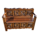Small breton trunk bench with armrests