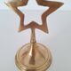 Brass star candlestick