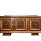 According to Charles Dudouyt: sideboard in a row from the Art Deco period in solid wood.