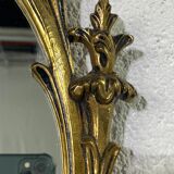 Oval gilded mirror