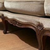 Louis XV velvet sofa from Genoa