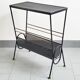 Table d'appoint porte-revues vintage 1950