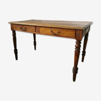 Oak farm table, wooden desk