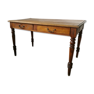 Oak farm table, wooden desk