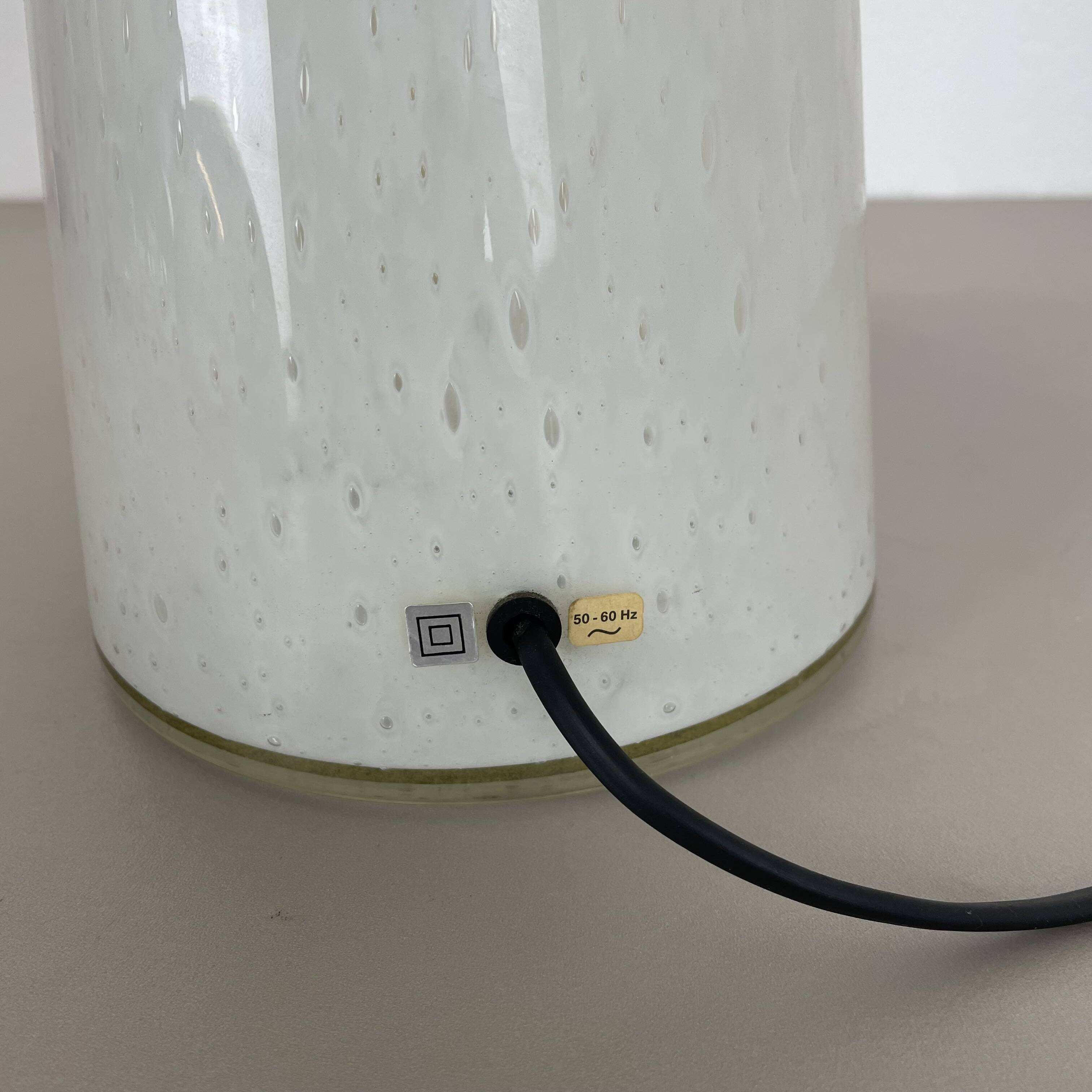 Large 36cm ufo glass table light made by glashütte limburg, germany, 1970s