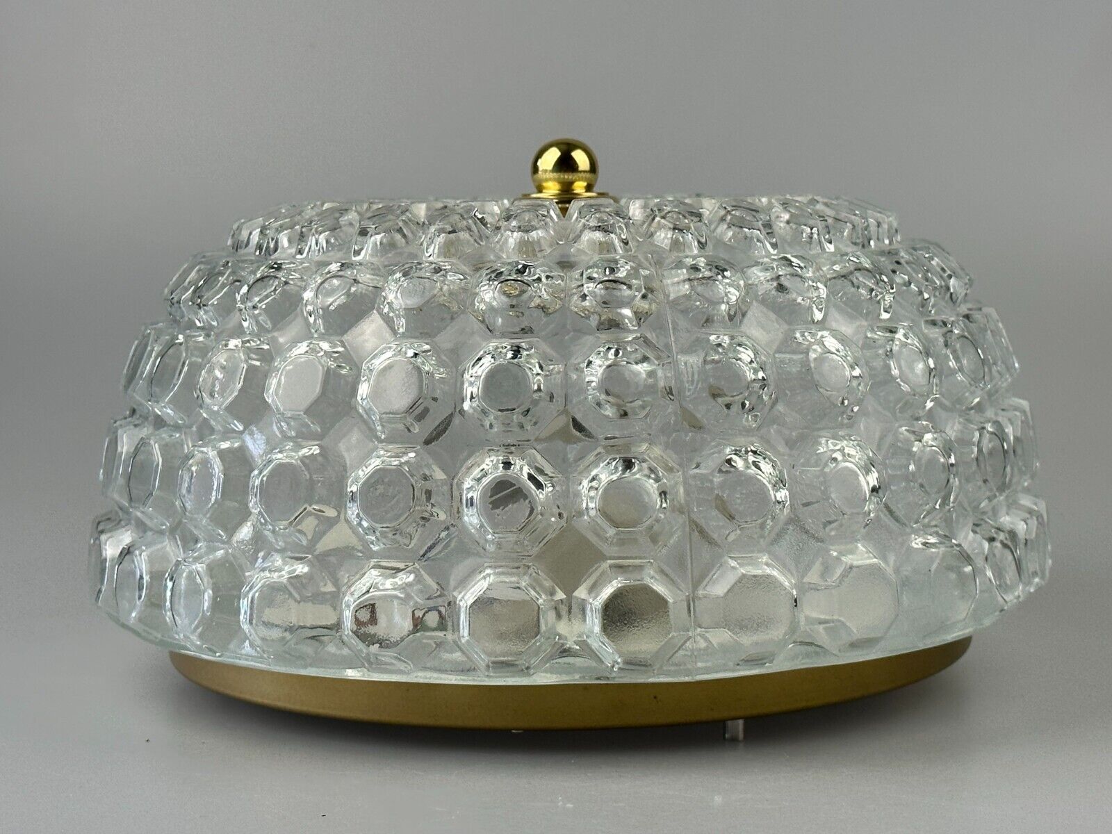 Ceiling light Glashütte Limburg Germany Space Age 60s