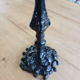 Black metal candle holder/candlestick