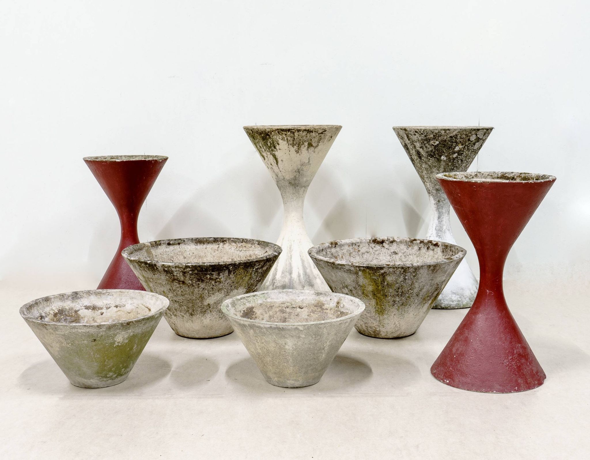 A pair of Willy Guhl planters. Switzerland 1960s