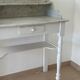Shabby chic wooden and marble dressing table