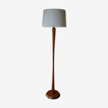 Scandinavian "diabolo" teak floor lamp, 1960s