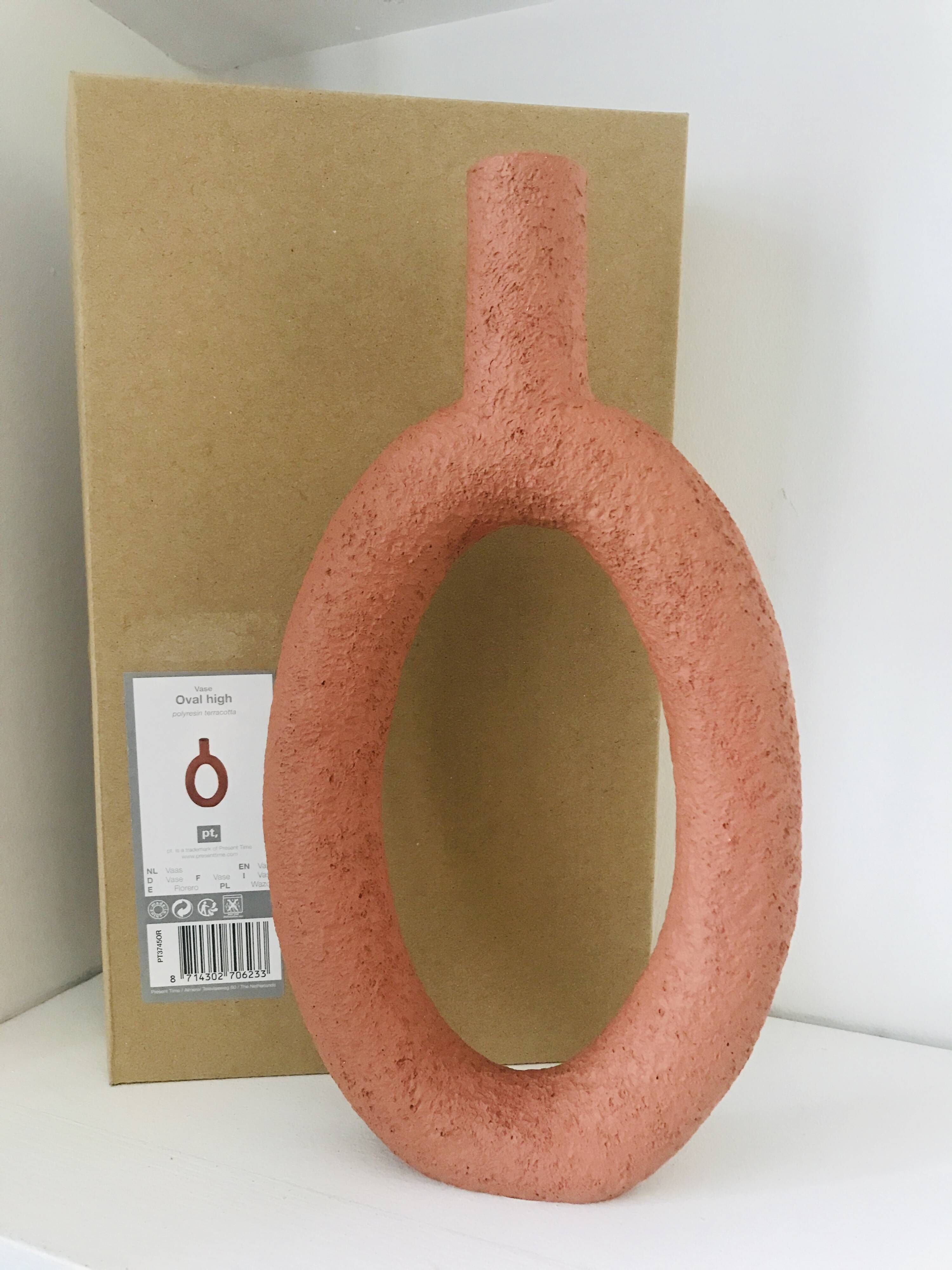 Terracotta Resin Vase Present Time Holland