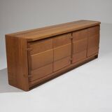 Solid elm sideboard, 1970s