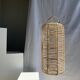 Large lantern-shaped rattan pendant lamp H50 D24