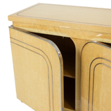 Four-door birch wood enfilade. 1970s.