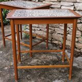 Two magnificent Scandinavian teak and earthenware 60s services