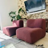 Pair of modular armchairs