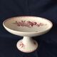Earthenware fruit cup of Sarreguemines Favori model birds and flowers